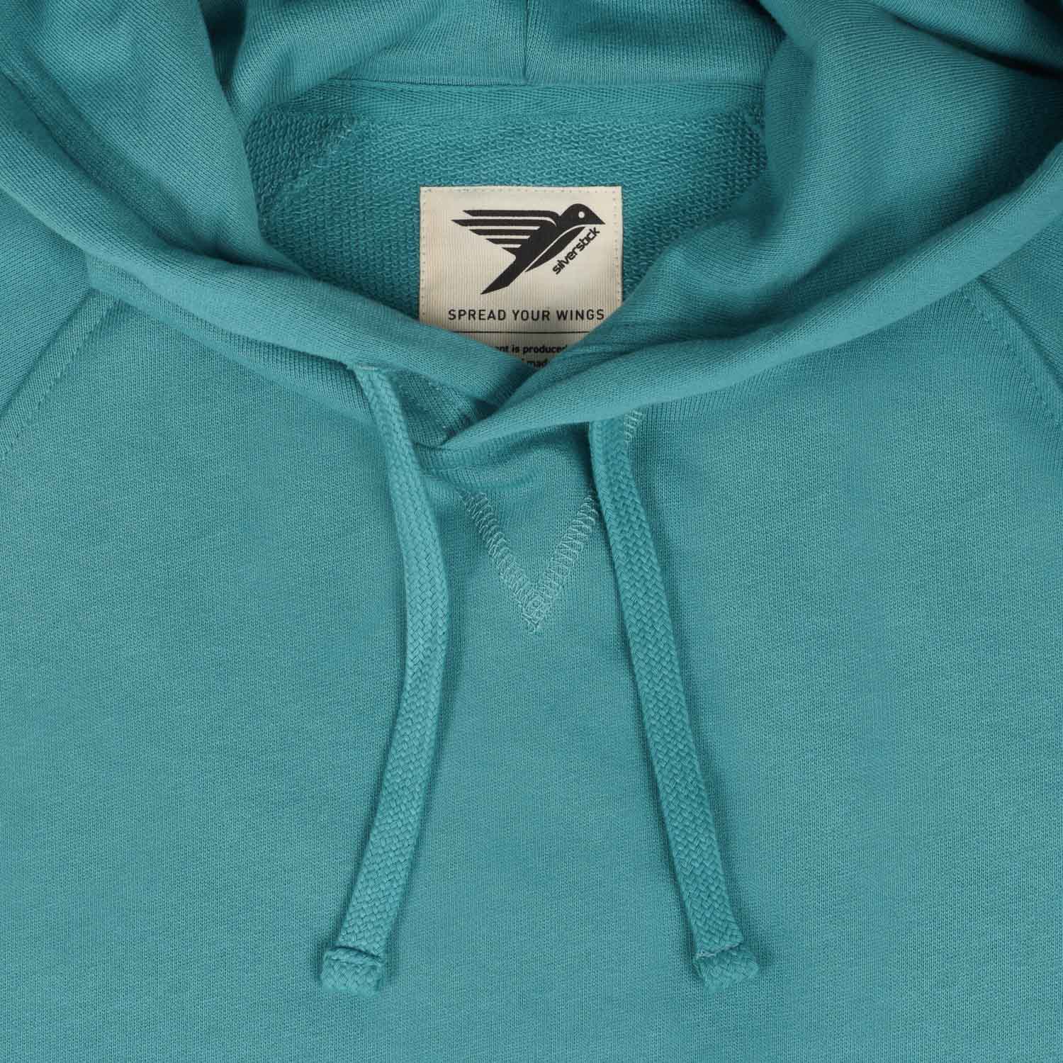 Silverstick Womens Organic Cotton Hoodie Meyers Brittany Blue - Afbeelding 3