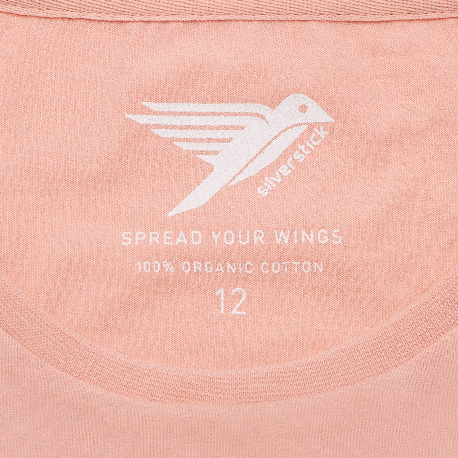 Silverstick Womens Organic Cotton T-shirt Original Logo Antique Pink - Afbeelding 3