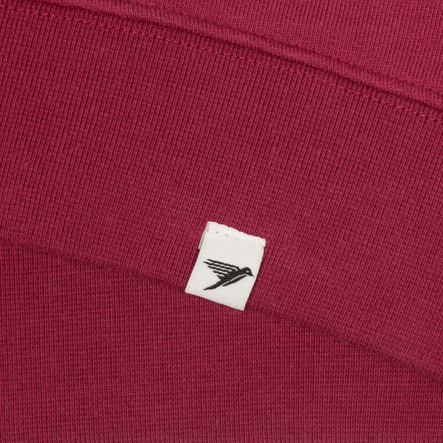 Silverstick Womens Organic Cotton Quarter Zip Sweat Erin Beaujolais - Afbeelding 4