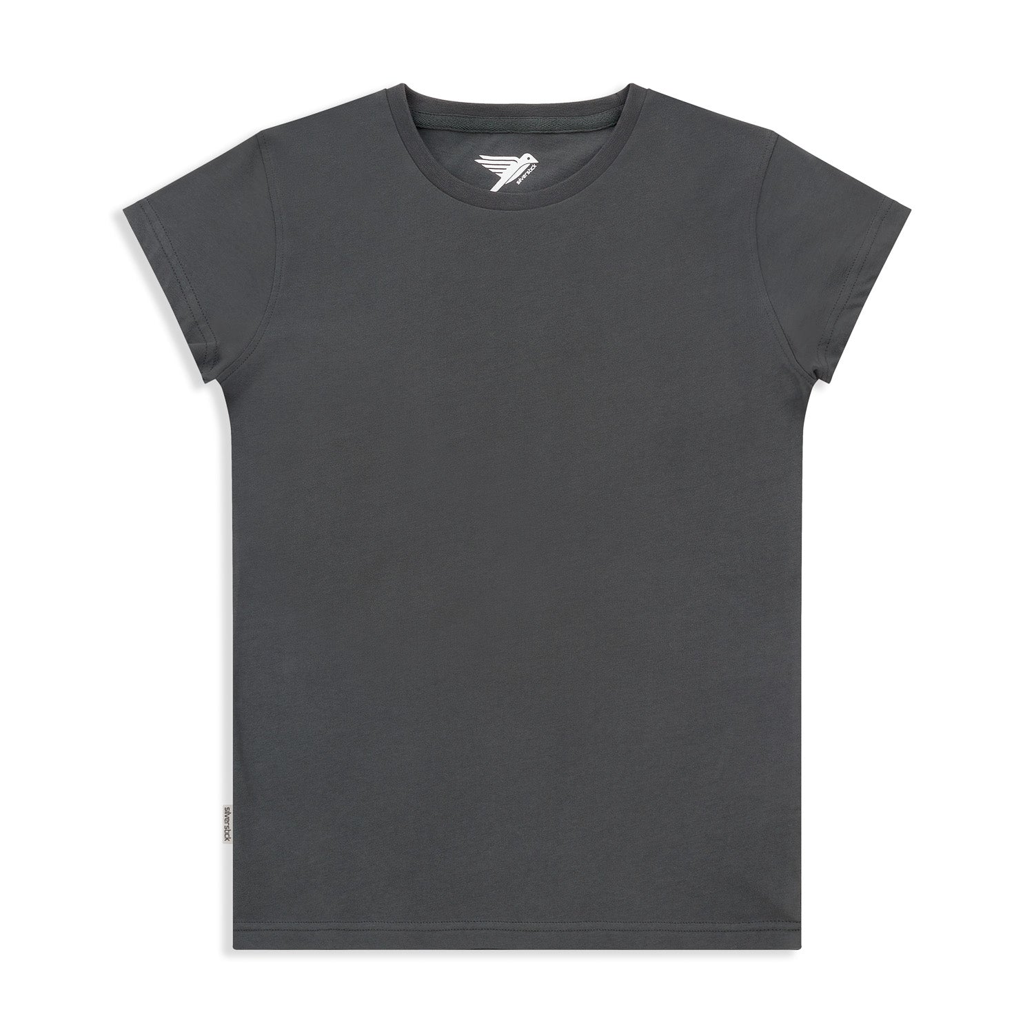 Silverstick Womens Organic Cotton T-shirt Wilda Gun Metal