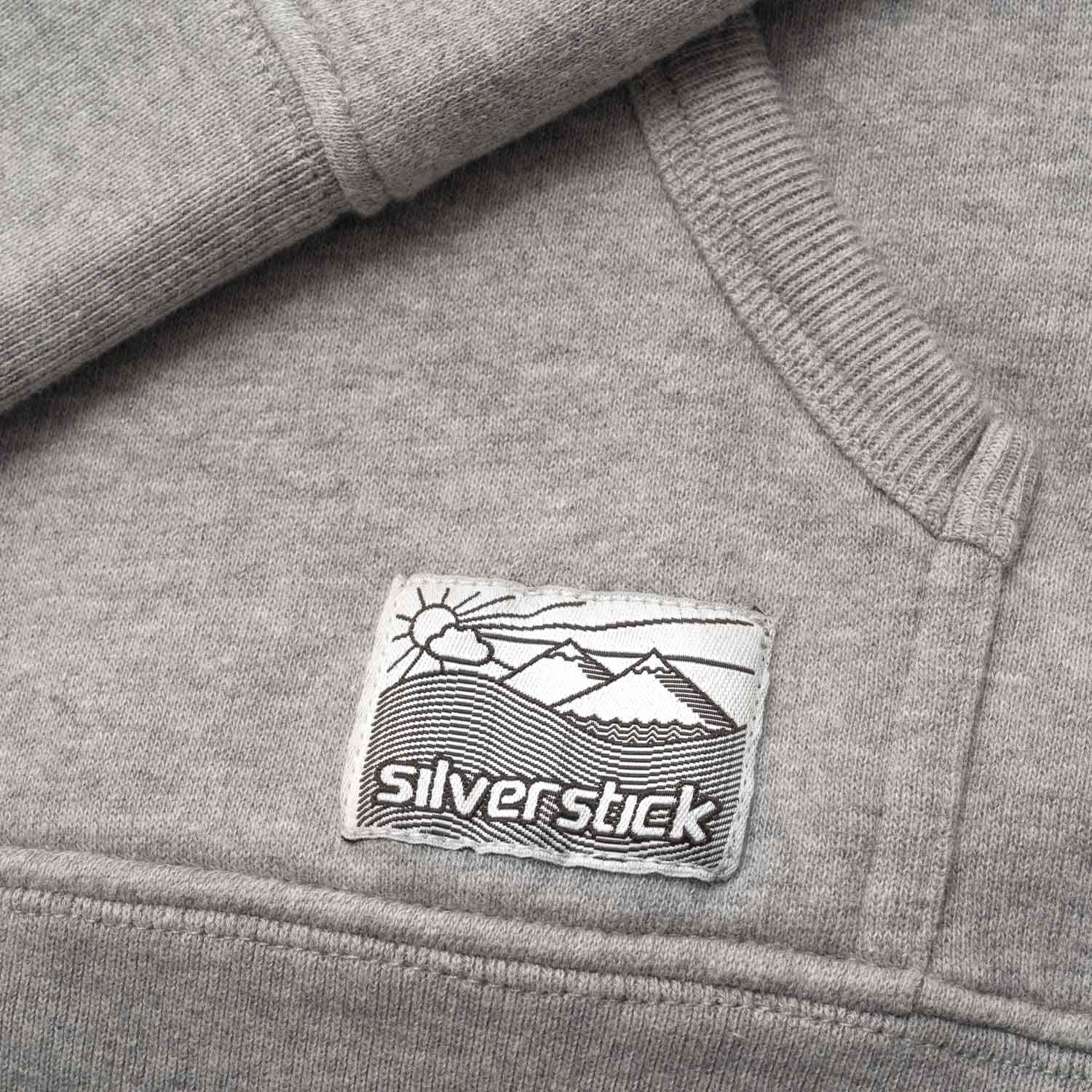 Silverstick Womens Organic Cotton Hoodie Logo Ash Marl - Afbeelding 6