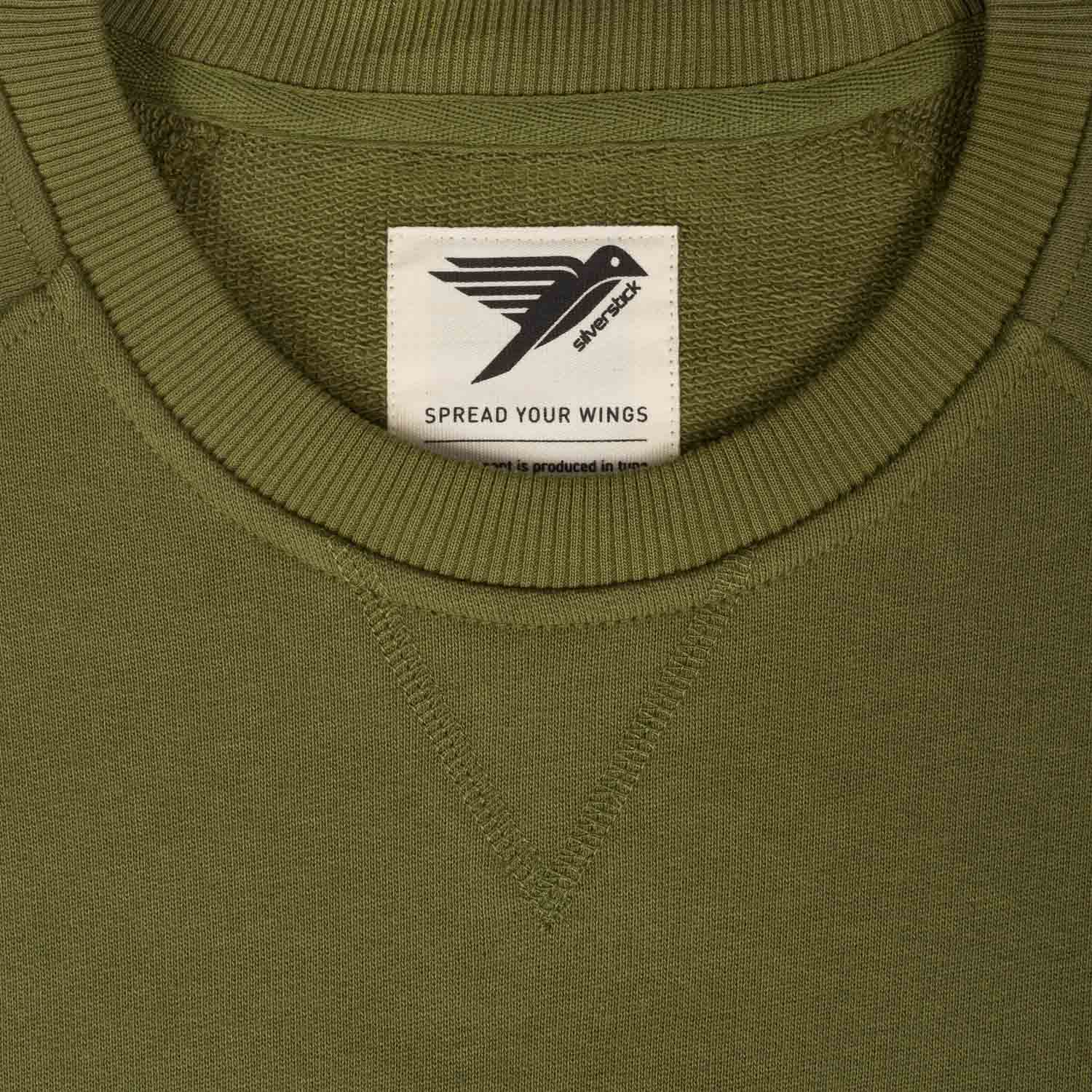 Silverstick Mens Organic Cotton Sweat Nias Capulet Olive for Women - Afbeelding 7